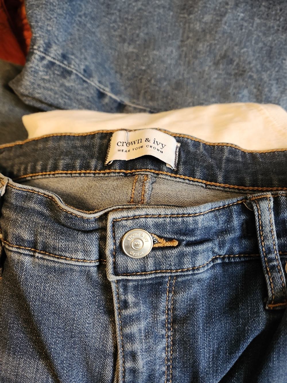 Over Stock 2 For 1 Sale! Crown And Ivy Women's Blue Denim Jeans And Bandolino
